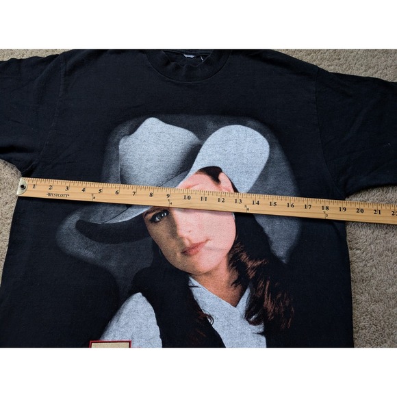 Vintage Terri Clark Shirt Mens Medium Black Tour Shirt Country Music Double Side - Picture 5 of 8